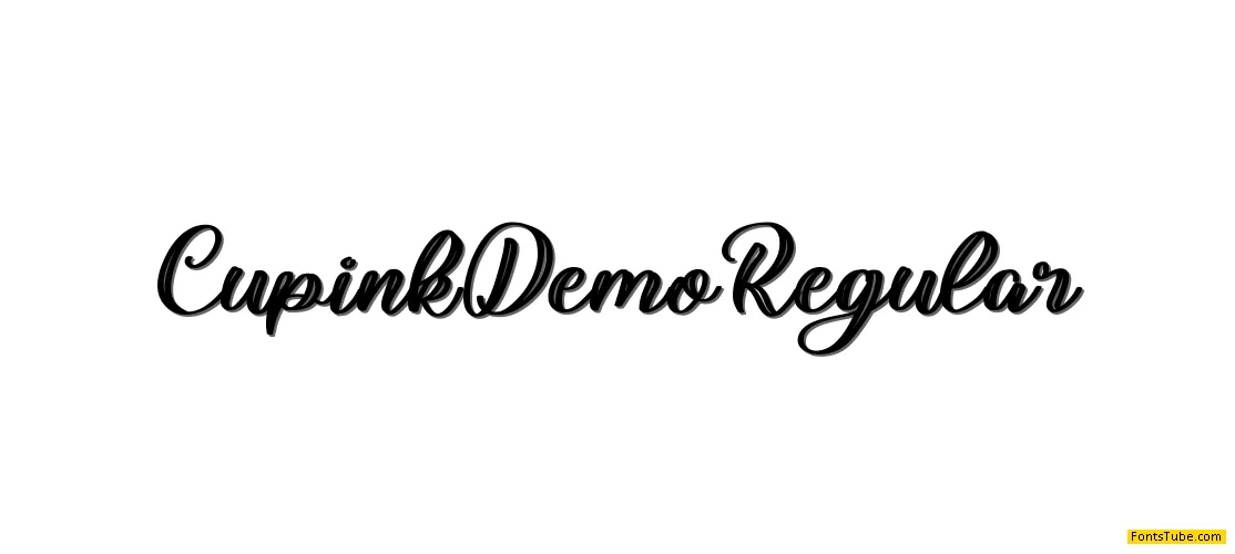 Cupink Demo Font