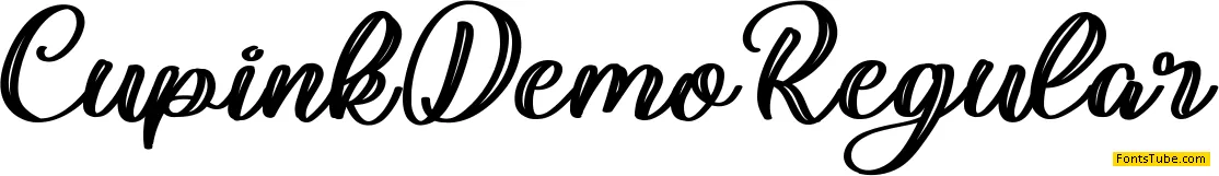Cupink Demo Font