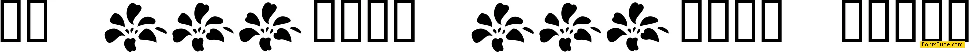KR Fleur Flair Lines Font