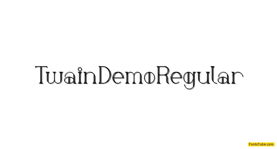 Twain Demo Font