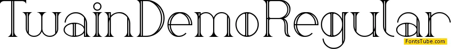 Twain Demo Font