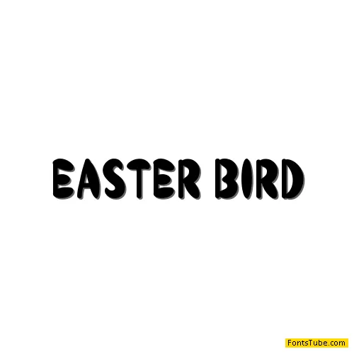 Easter Bird Font