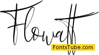 Flowatt Font