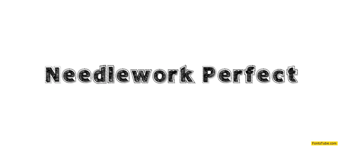 Needlework Perfect Font