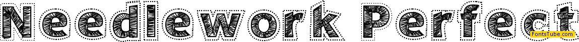 Needlework Perfect Font