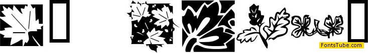KR Leafy Font