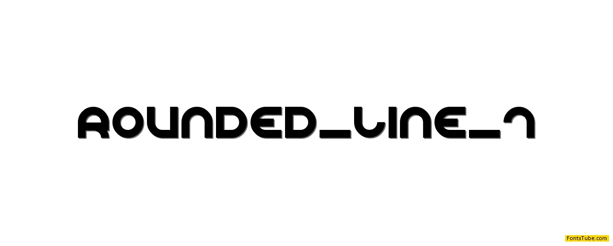 Rounded Line 7 Font