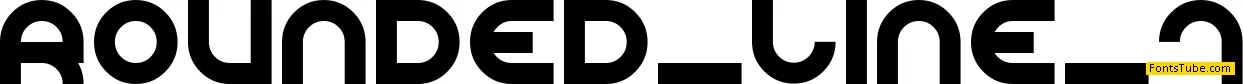 Rounded Line 7 Font