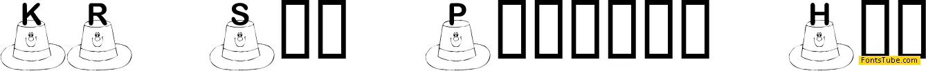 KR St. Patty's Hat Font