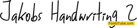 Jakobs Handwriting 2 Font