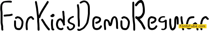 For Kids Demo Font