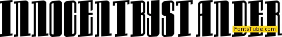 Innocent bystander Font