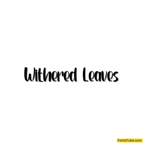 Withered Leaves Font
