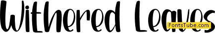 Withered Leaves Font