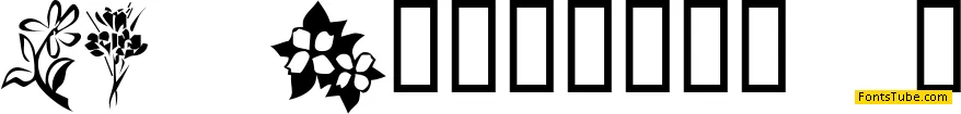 KR Blossoms 1 Font