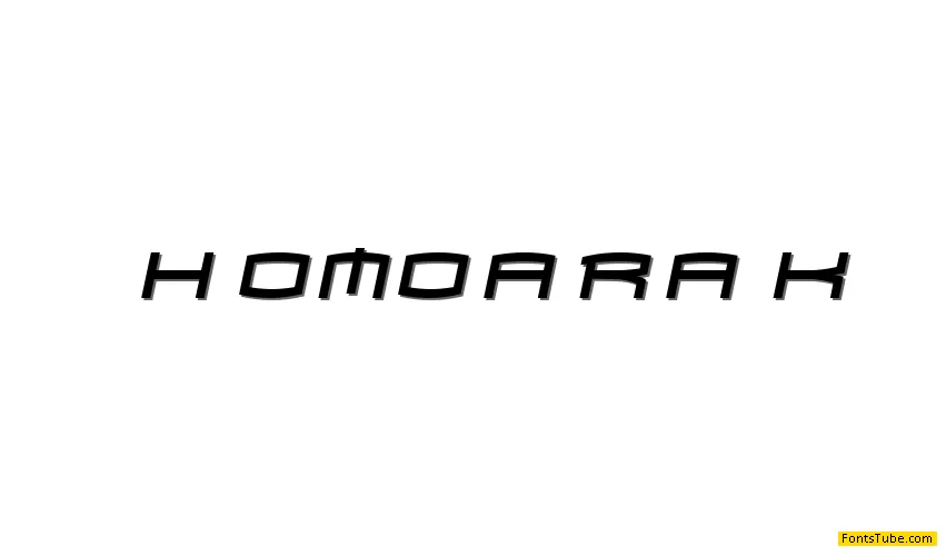 Homoarakhn Font