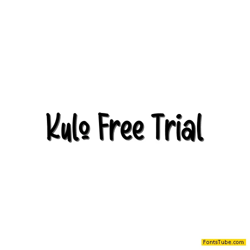 Kulo Free Version Font