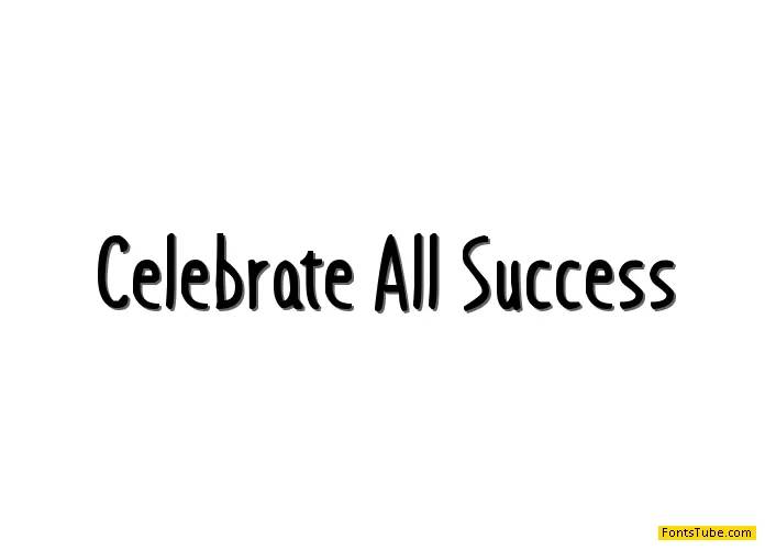 Celebrate All Success Font