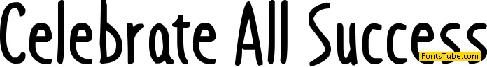 Celebrate All Success Font