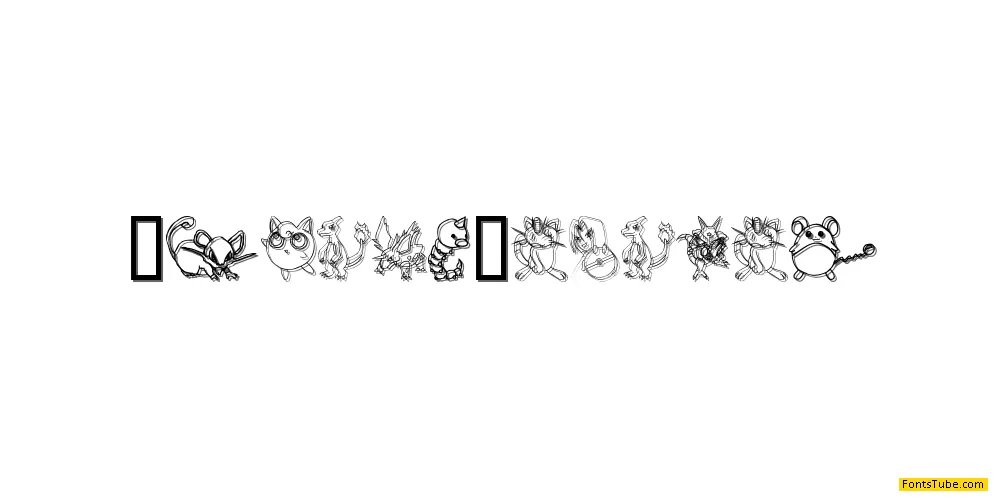 Tyler's Pokemon Font