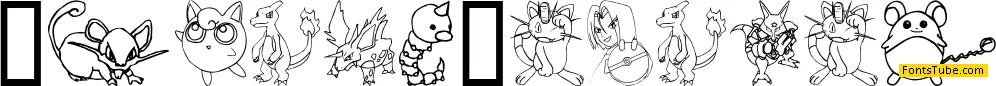 Tyler's Pokemon Font