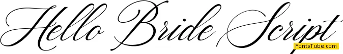 Hello Bride Script Font