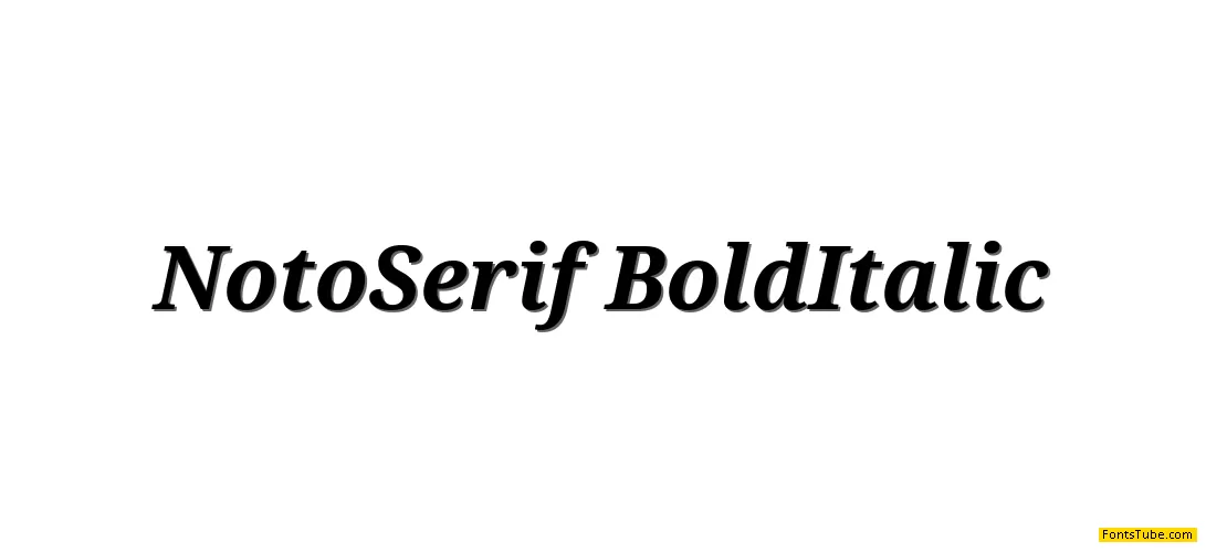 Noto Serif Font Family
