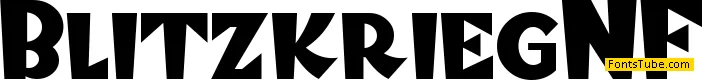 Blitzkrieg NF Font