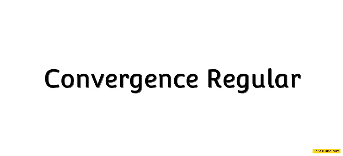 Convergence Font