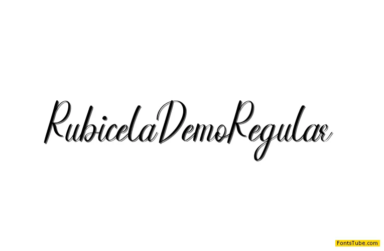 Rubicela Demo Font