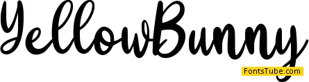Yellow Bunny Font