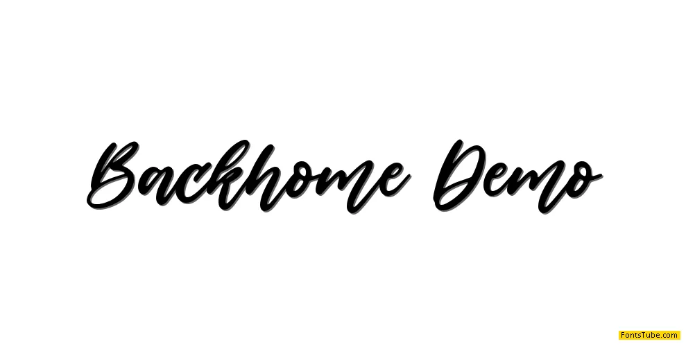 Backhome Font