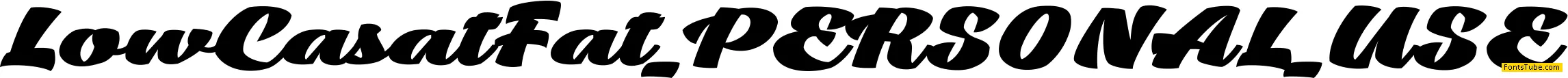 Low Casat Font Family