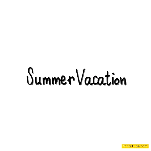 Summer Vacation Font