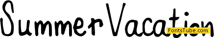 Summer Vacation Font