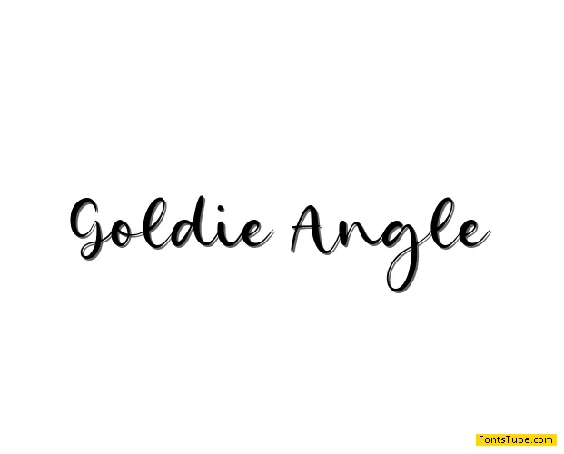 Goldie Angle Font