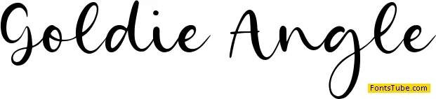 Goldie Angle Font