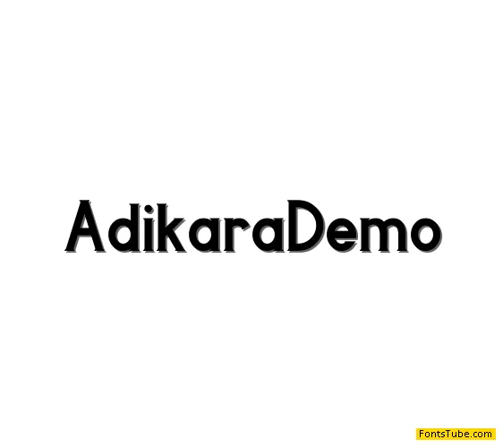 AdikaraDemo Font
