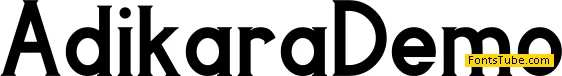 AdikaraDemo Font