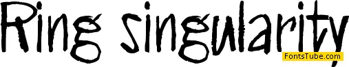 Ring singularity Font