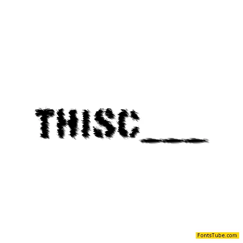This Corrosion Font