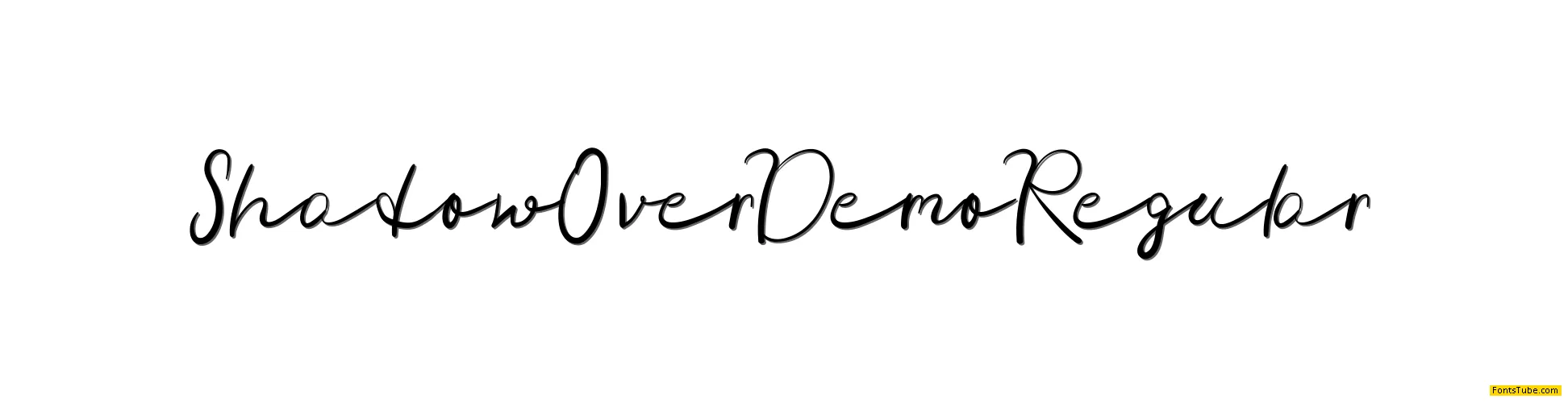 Shadow Over Demo Font