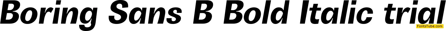 Boring Sans B Trial Font Family