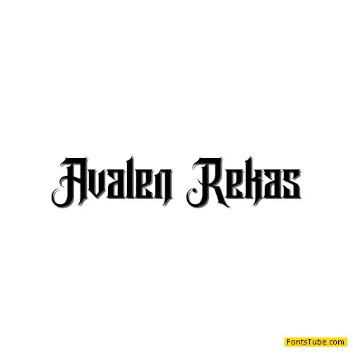 Avalen Rekas Font