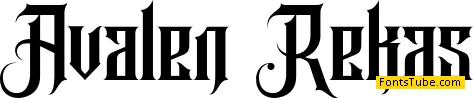 Avalen Rekas Font