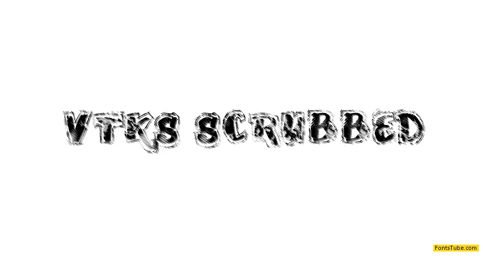 VTKS SCRUBBED Font