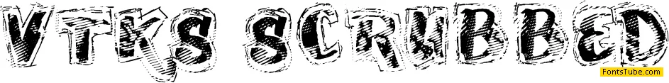 VTKS SCRUBBED Font