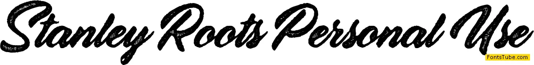 Stanley Roots Personal Use Font