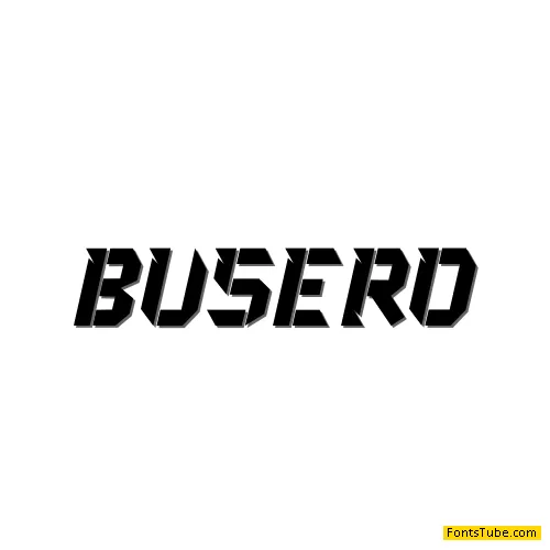 BUSERO Font