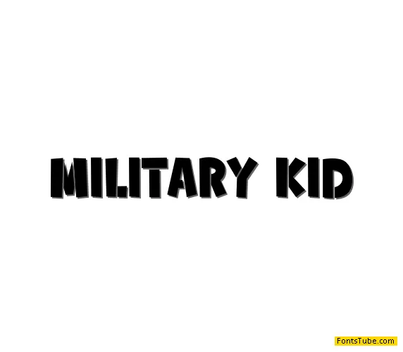 Military Kid Font